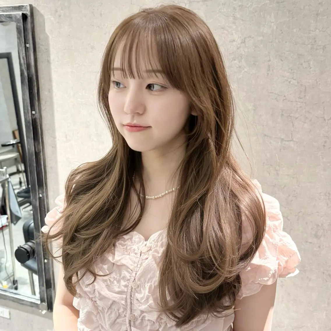 ✨カット+ブリーチなしダブルカラー+inbornトリートメント✨【ブリーチ無しダブルカラー/明るめ/ヘーゼルベージュ】の写真