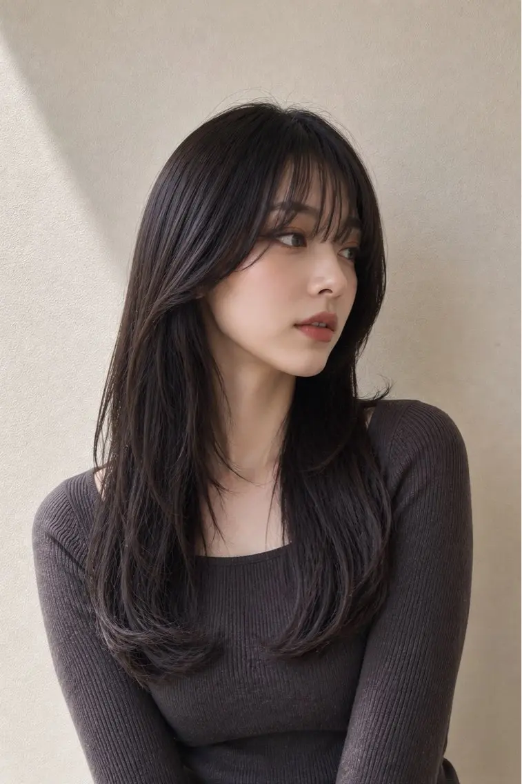ロング カット ヘアカラー トリートメント 新宿 透明感カラー /髪質改善 葛西夏海のヘアスタイル