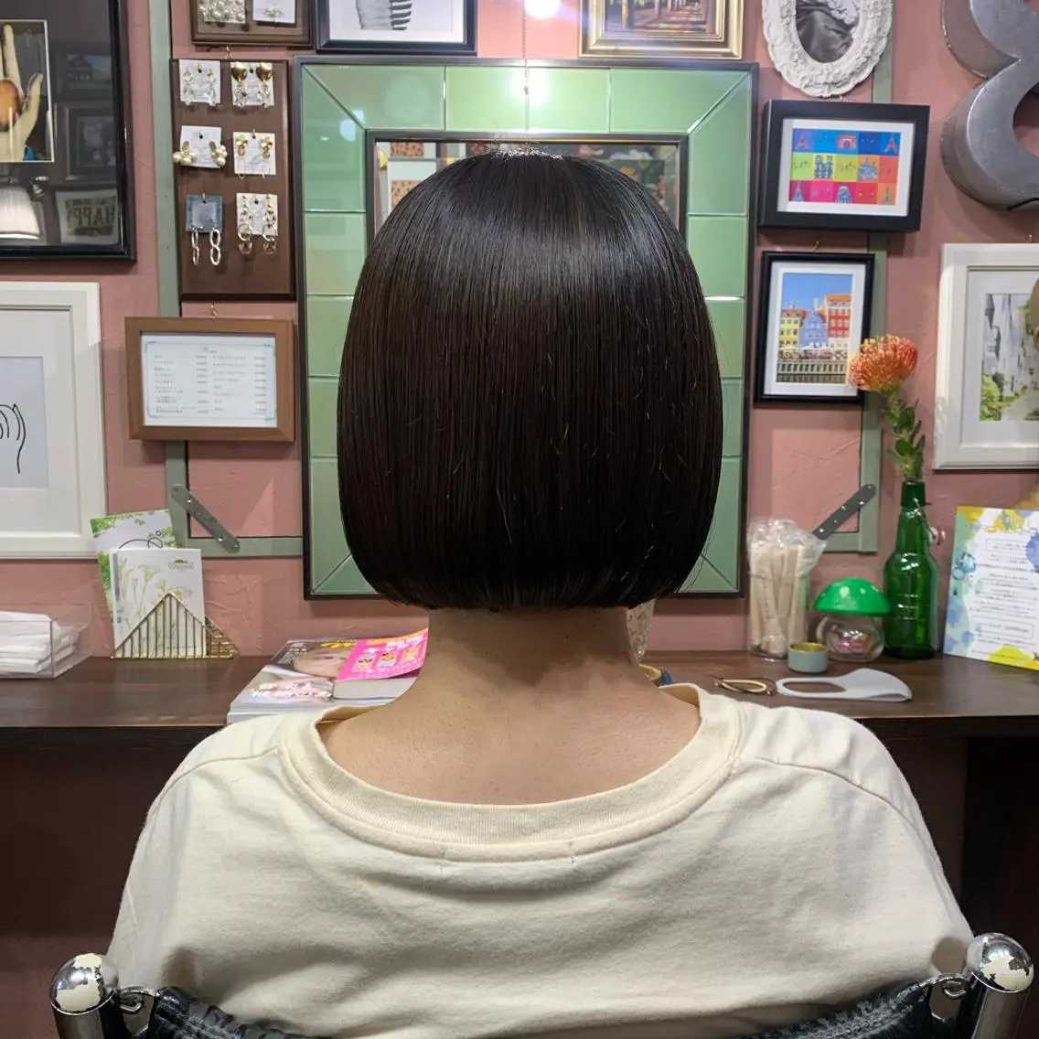 ショート ボブ カット トリートメント chouette/ 根本優希のヘアスタイル