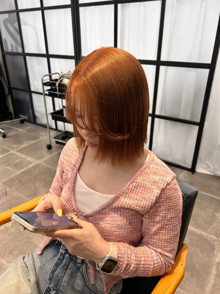 ショート カラー 韓国×髪質改善カラー 💎hinaのヘアスタイル