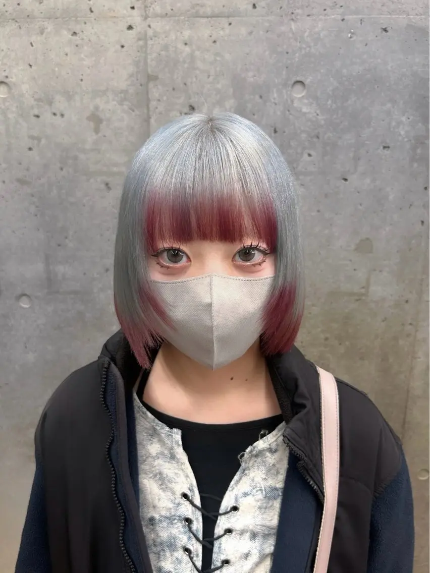 ショート 💙ハイトーン／韓国 style あかねのヘアスタイル