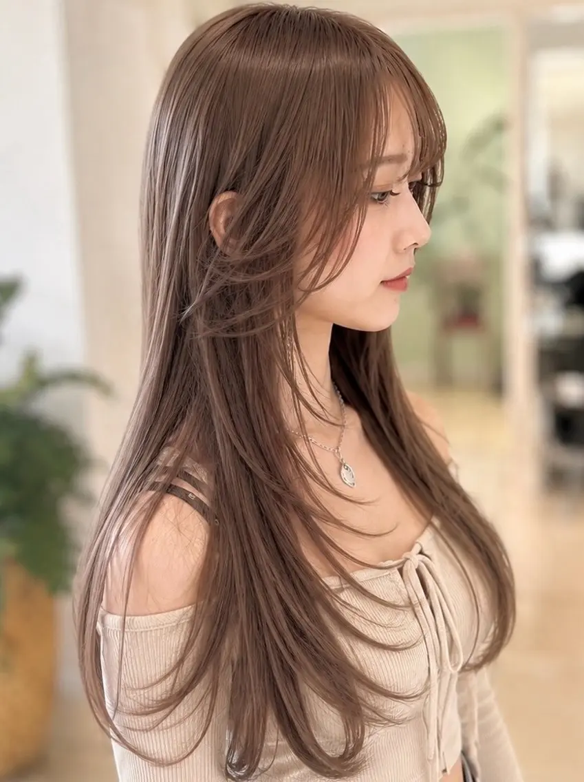 ロング カラー カット ヘアカラー 金子 直樹のヘアスタイル