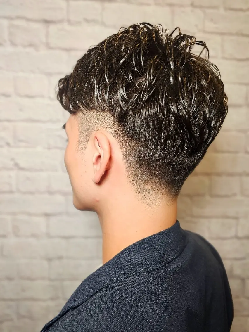 ショート パーマ メンズ カット パーマ 💈メンズカット 💈鈴木将希のヘアスタイル