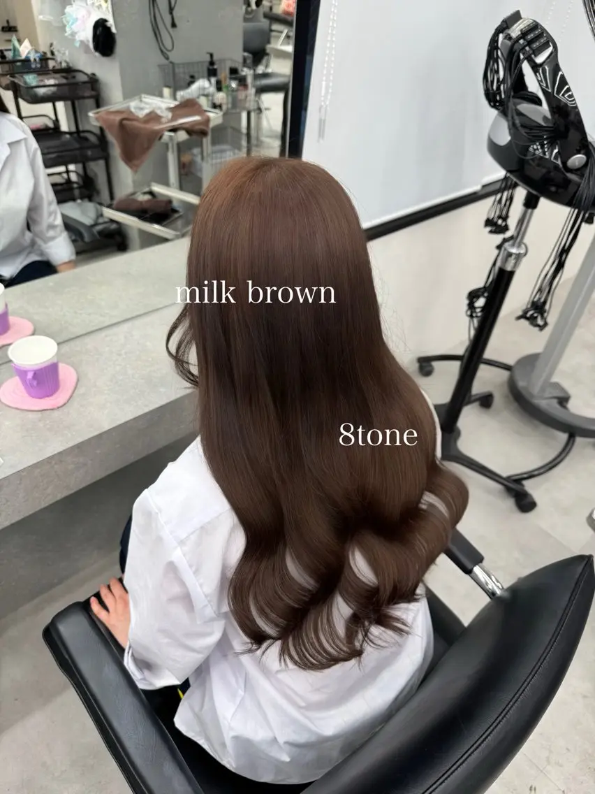 ロング カラー ブラウンカラー 透明感カラー ヘアカラー トリートメント エクステ🎀/透明感 カラー🌙┊︎もものヘアスタイル