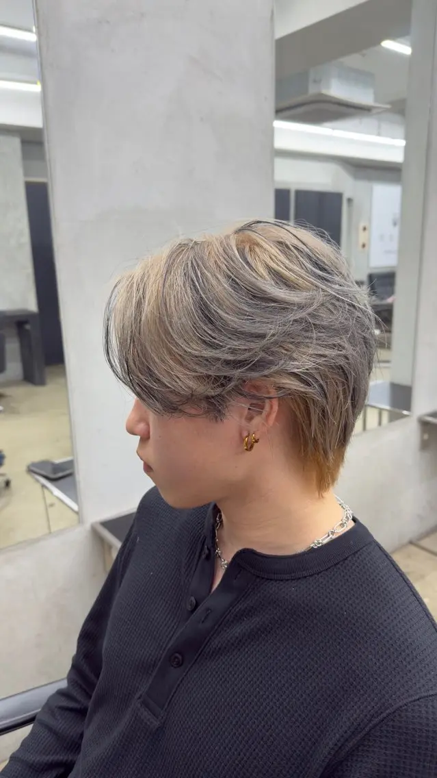 カラー メンズ 田中 辰弥のヘアスタイル
