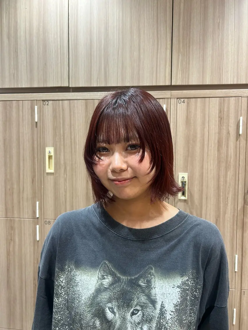 ミディアム カラー カット ヘアカラー 髪質改善 × 高発色 color/Runoのヘアスタイル