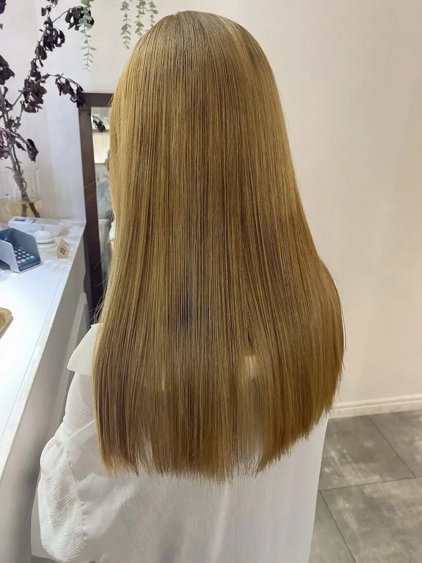 ロング ヘアカラー トリートメント ili 梅田のヘアスタイル