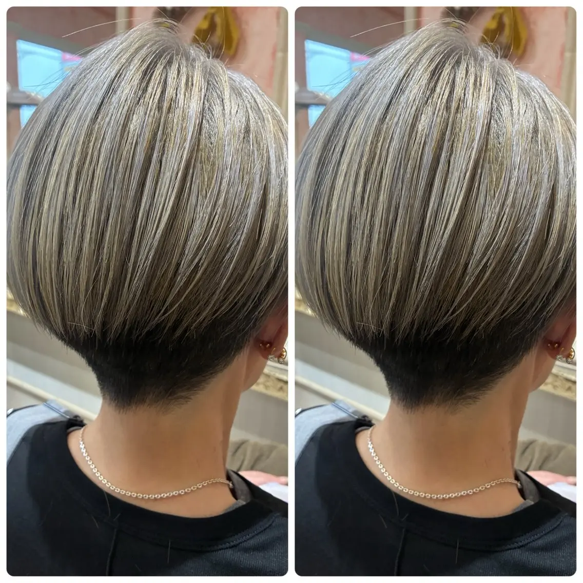 ショート カラー ヘアカラー おおやま たくみのヘアスタイル