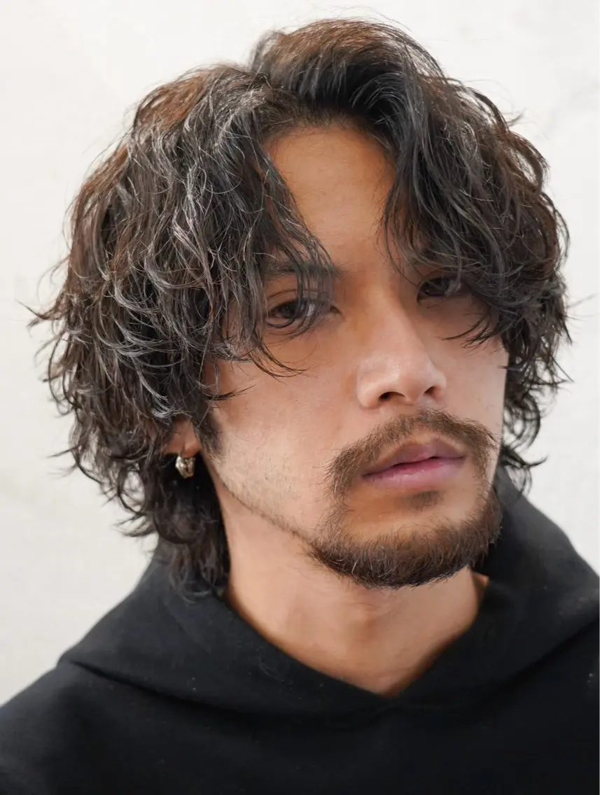パーマ メンズ カット fifth原宿 宮部蓮のヘアスタイル