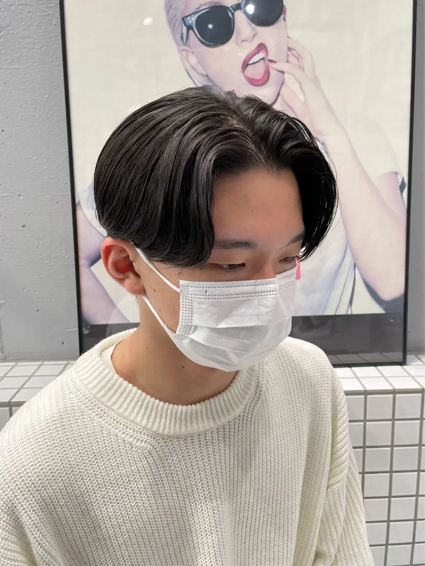 カラー パーマ メンズ 松戸レイヤーカット 塚原悠斗のヘアスタイル