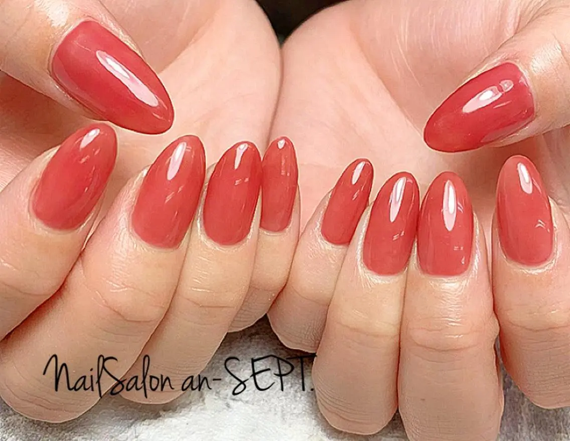 《hand💅》オフ込みワンカラーorラメグラ/90分 ¥¥4400の写真