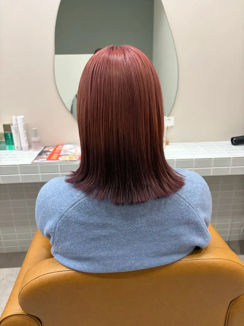 ミディアム カット ヘアカラー トリートメント ａｉｋａ🐩 /艶カラー/レイヤーのヘアスタイル