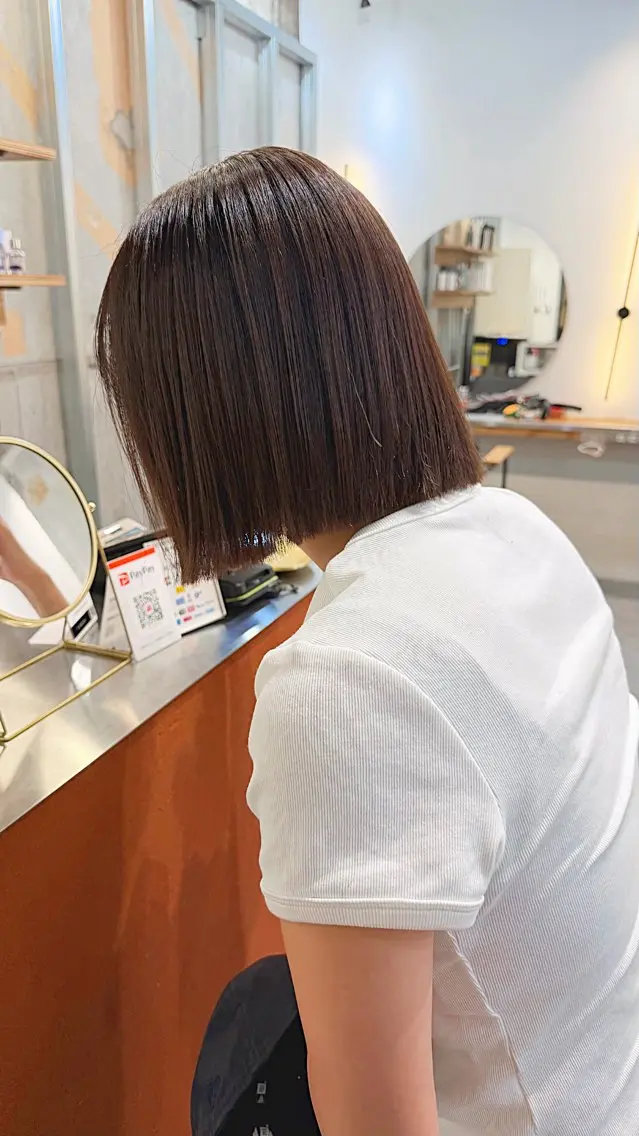 ミディアム カラー カット ヘアカラー 竹内啓太 ボブ/レイヤーボブのヘアスタイル