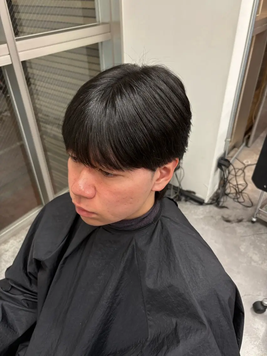ミディアム カラー パーマ メンズ カット ヘアセット 🔥最強メンズ特化/ パーマの達人🔥風見のヘアスタイル