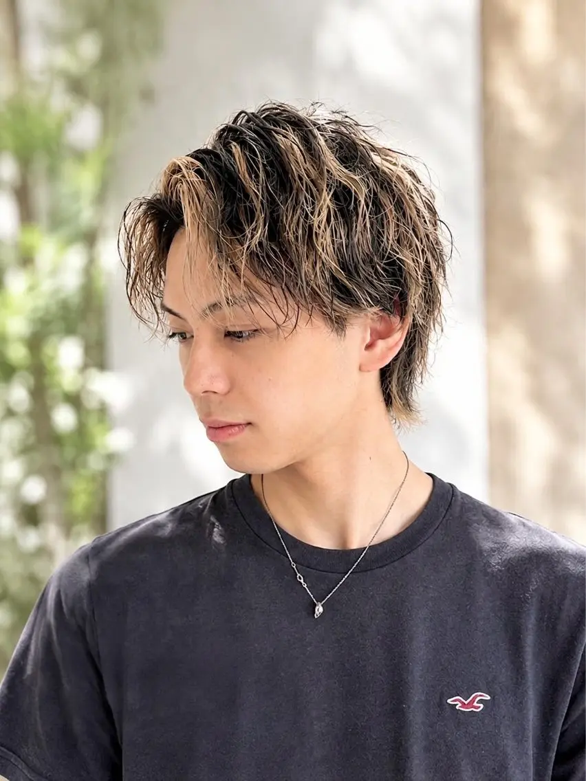 ショート カラー パーマ メンズ カット ヘアカラー トリートメント ⭐️小玉 進也⭐️のヘアスタイル
