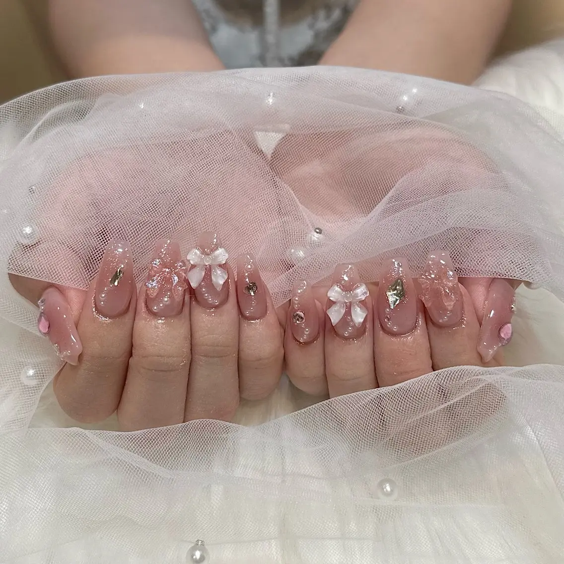 ネイル ハンドネイル 🧸原宿の美フォルム ネイリスト🧸いいだのネイルデザイン