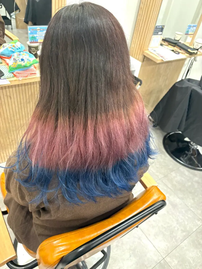 ロング カラー ヘアカラー SHIAN/ハイトー ン/🍒ゆな🍒のヘアスタイル