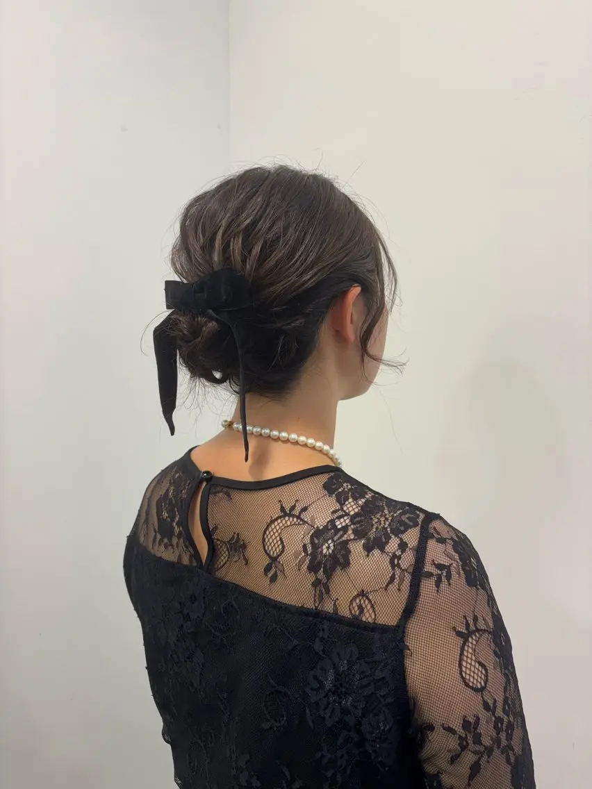 ヘアセット‎🤍 思い出の１日になるようなヘアセットを是非させてください🎀 推し活、お呼ばれヘアセット大歓迎🌟の写真