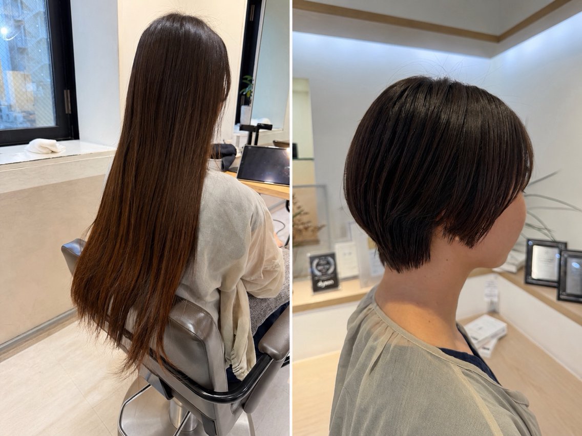 ショート カット トリートメント ショートボブレイヤー 湯澤哲成のヘアスタイル