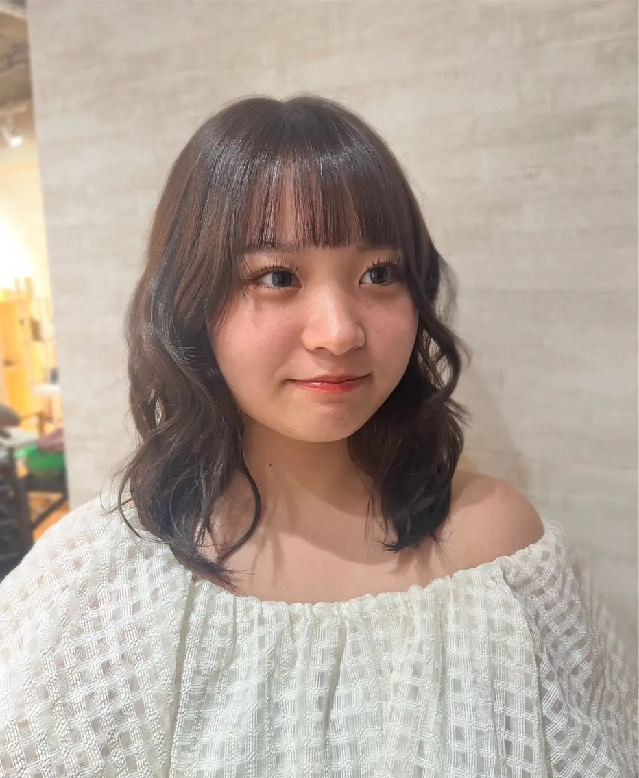ミディアム カラー 🎀モデル募集中 ／nacha🎀のヘアスタイル