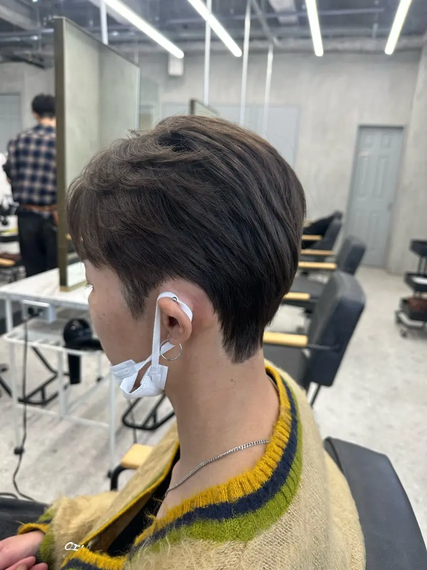 【メンズ限定】直毛の方必見㊗️ダウンパーマ➕カット➕1stepトリートメント付きの写真