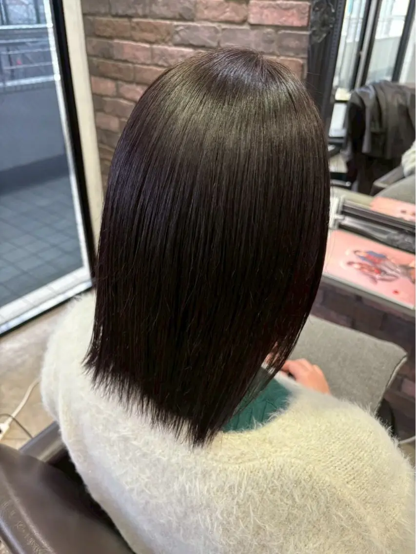 カラー 透明感カラー ここののヘアスタイル