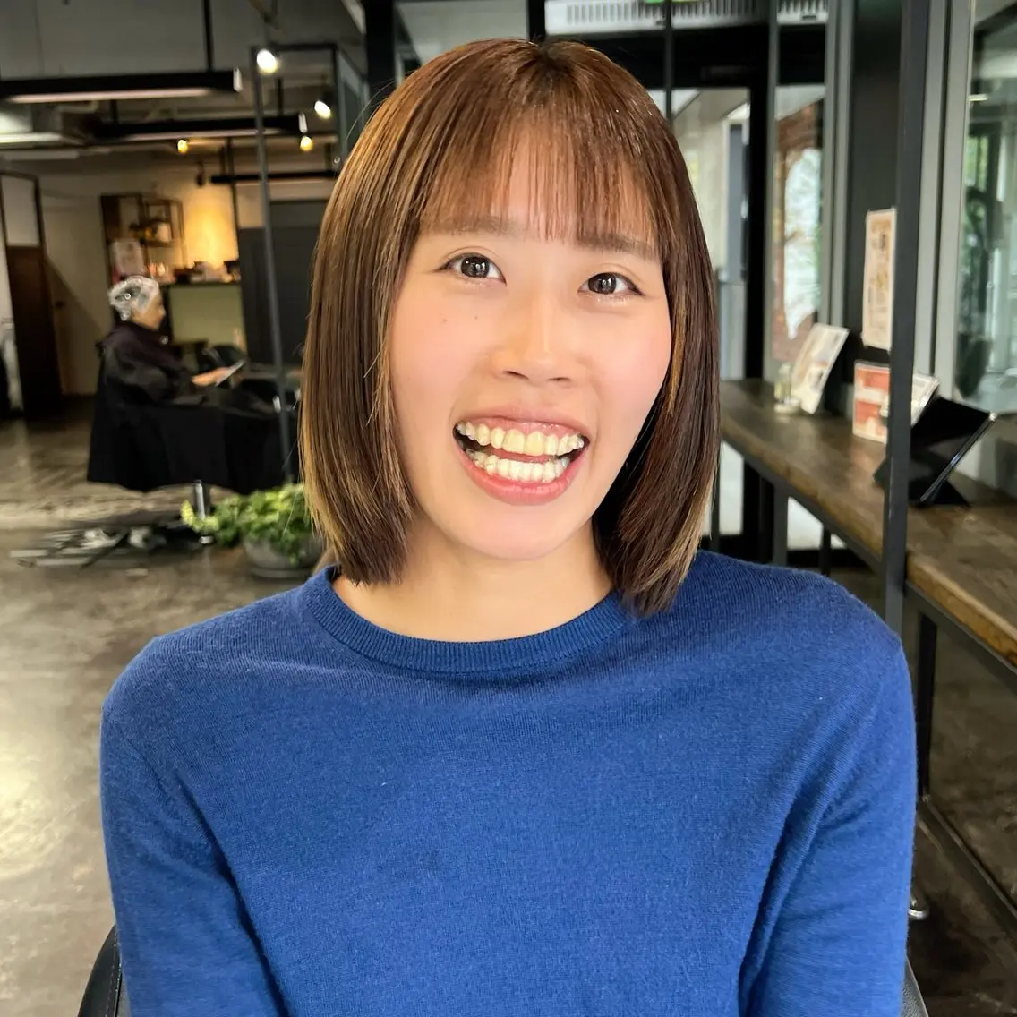 ミディアム カラー 💘札幌クロスパーマ 髪質改善💘rinaのヘアスタイル
