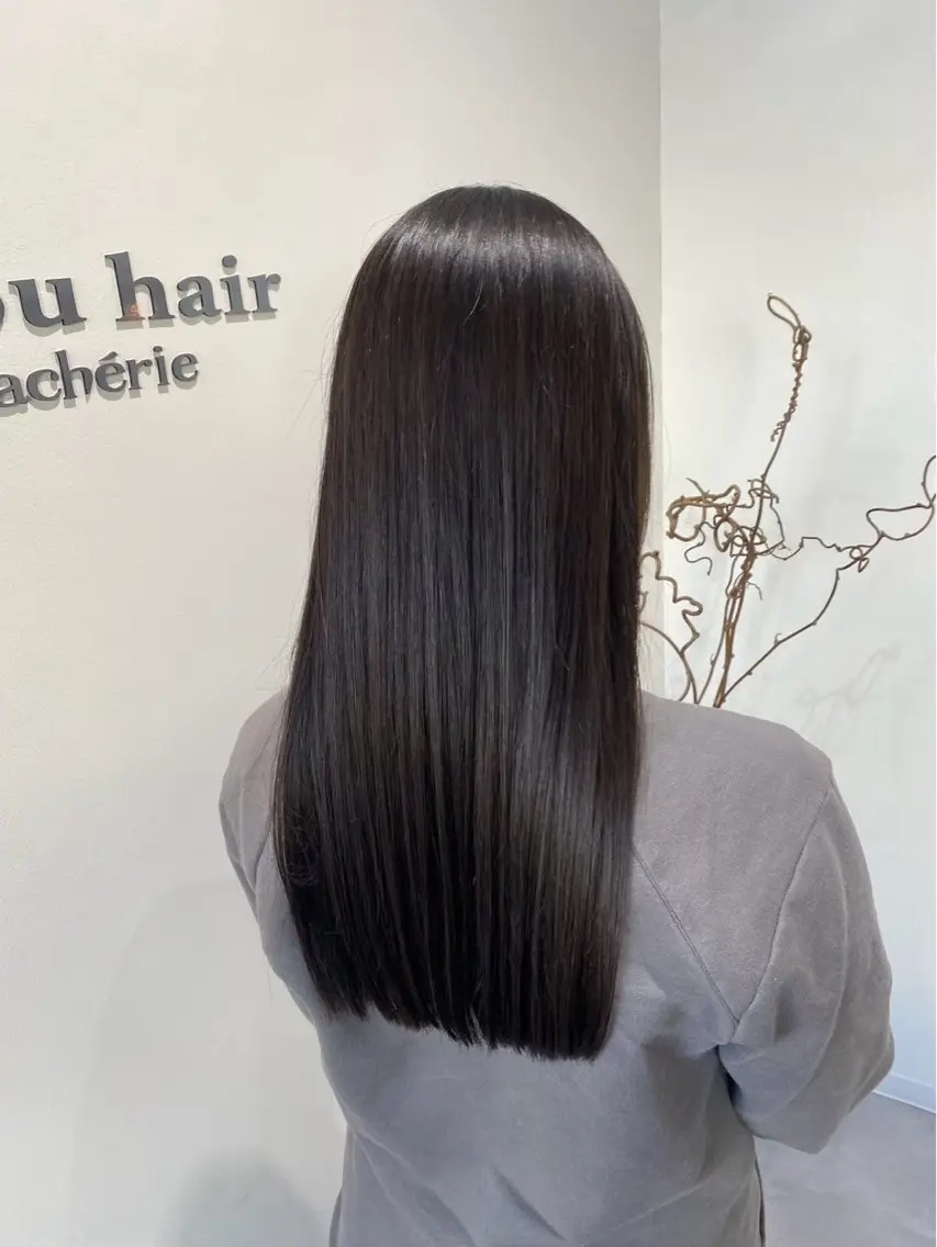 ロング 縮毛矯正 akira bisou hairのマツエク・マツパデザイン