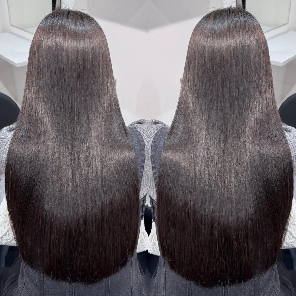 ロング カラー 髪質改善 縮毛矯正 トリートメント カット ヘアカラー トリートメント 髪質改善🪞 美髪縮毛矯正🪞城のヘアスタイル