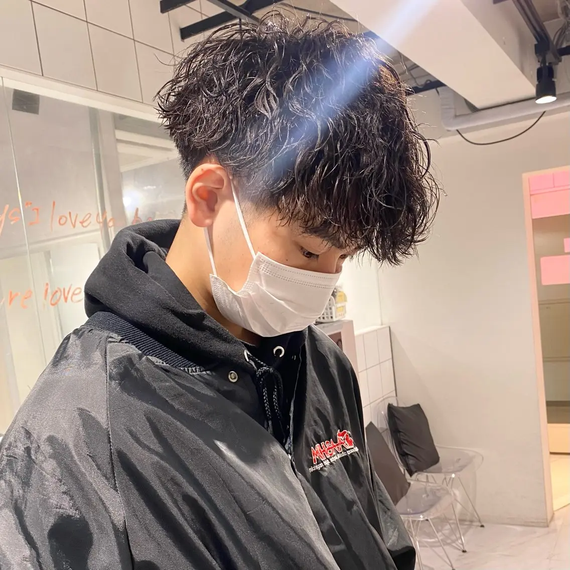 パーマ メンズ カット パーマ トリートメント ヘッドスパ ヘアセット イケメン製造機 🔥上原沙羅🔥のヘアスタイル