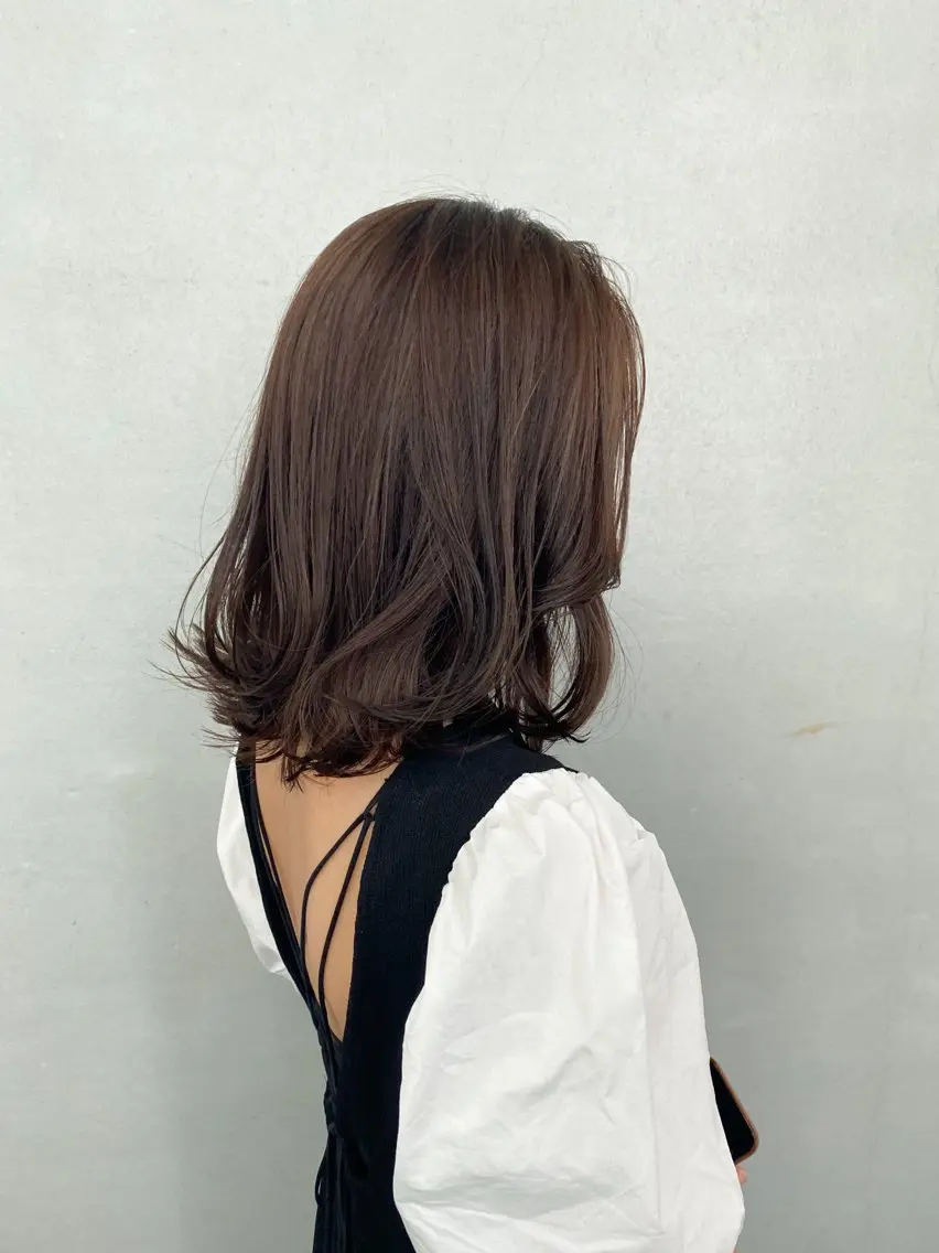 ミディアム カラー アッシュ アッシュブラウン ブラウンカラー ヘアカラー トリートメント とびまつ /ショート/脱白髪染のヘアスタイル