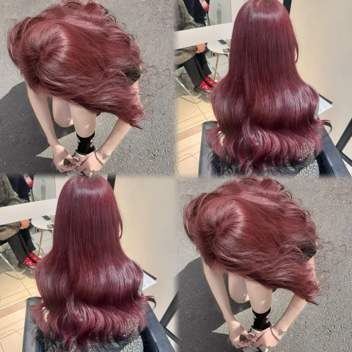 ロング カラー カット ヘアカラー トリートメント ブリーチなしカラー kana🐱のヘアスタイル
