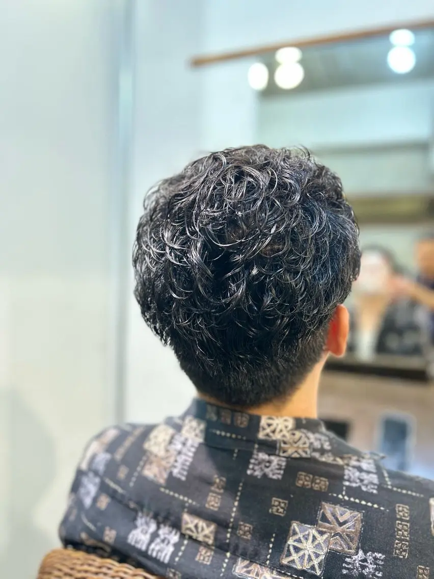 ショート パーマ メンズ メンズパーマ パーマ 田辺 優志のヘアスタイル