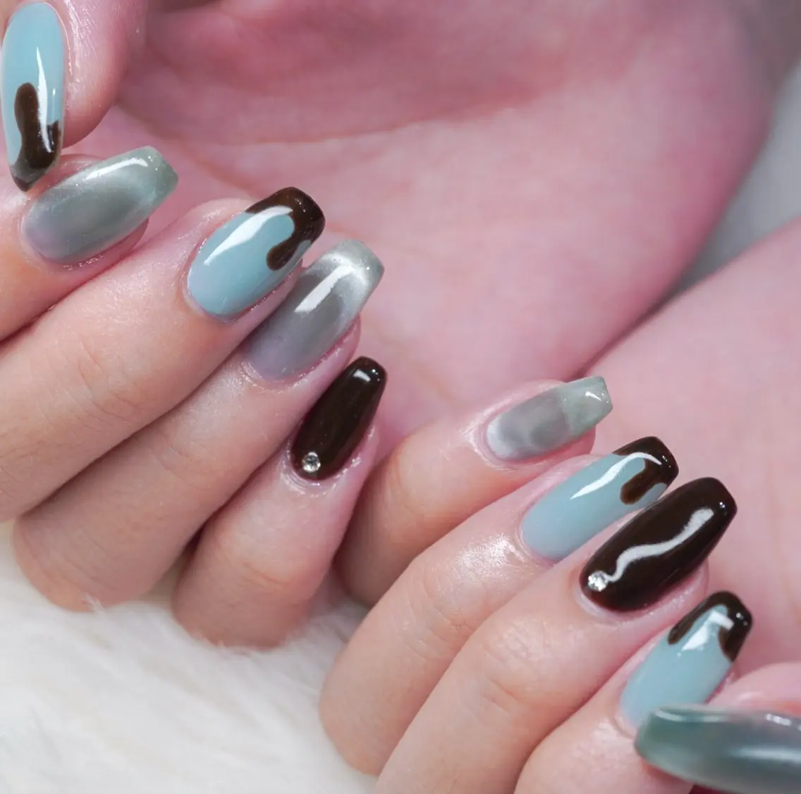 ロング ハンドネイル Re nailのネイルデザイン