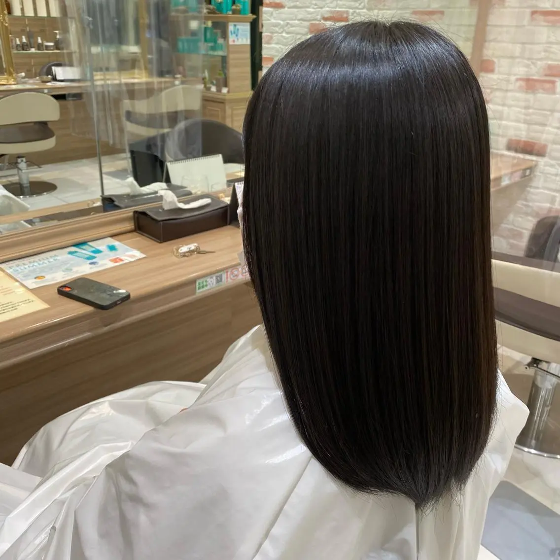 セミロング カット 縮毛矯正 トリートメント ✨美髪／縮毛矯正 講師 ／塚田健✨のヘアスタイル