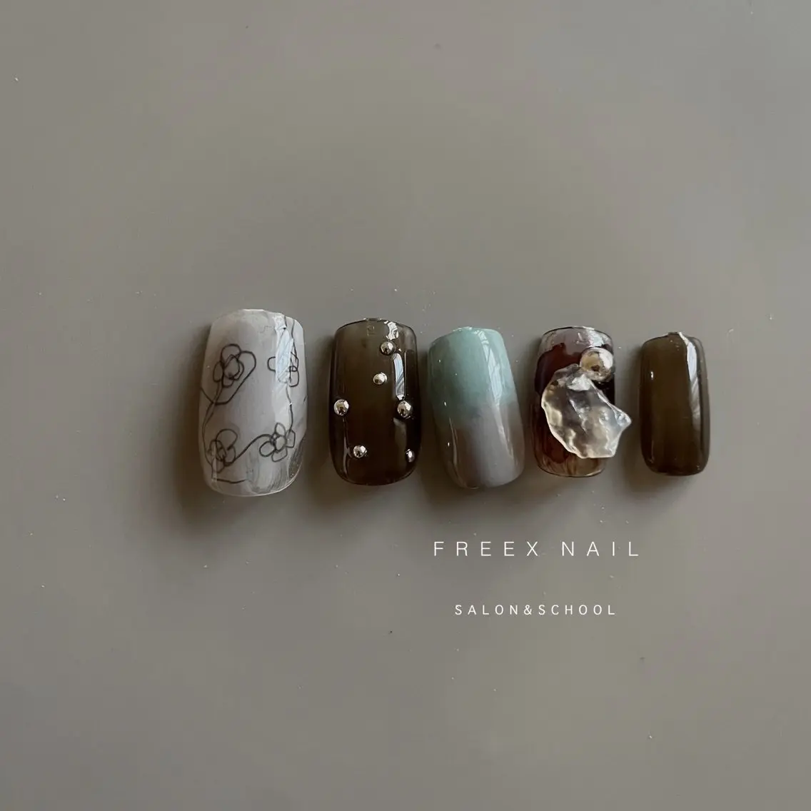 ネイル ニュアンスネイル ハンドネイル ハンドケア freex nail /ニュアンス/個性派のネイルデザイン