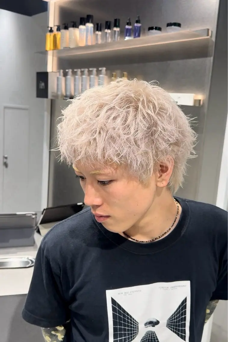 カラー メンズ メンズパーマ特化 🌹RIO🌹のヘアスタイル