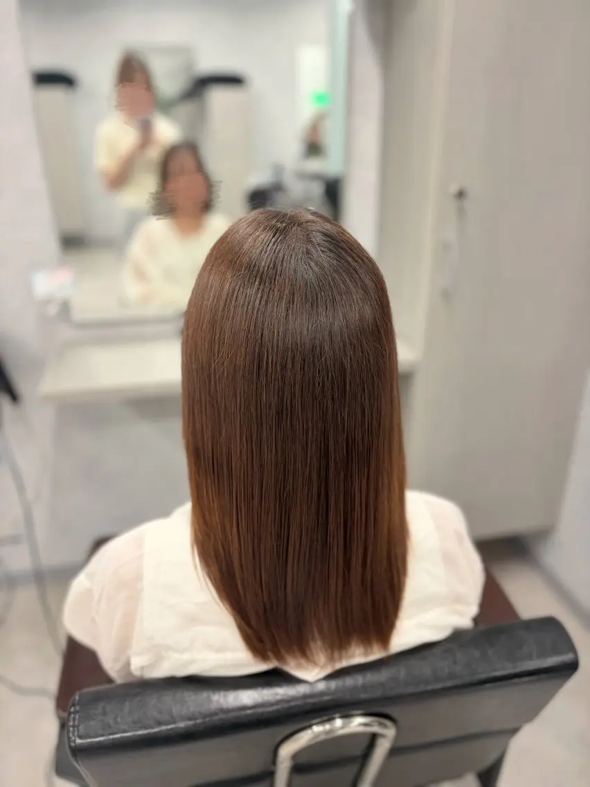 ✨モデル限定価格✨白髪染めワンカラー🤎の写真