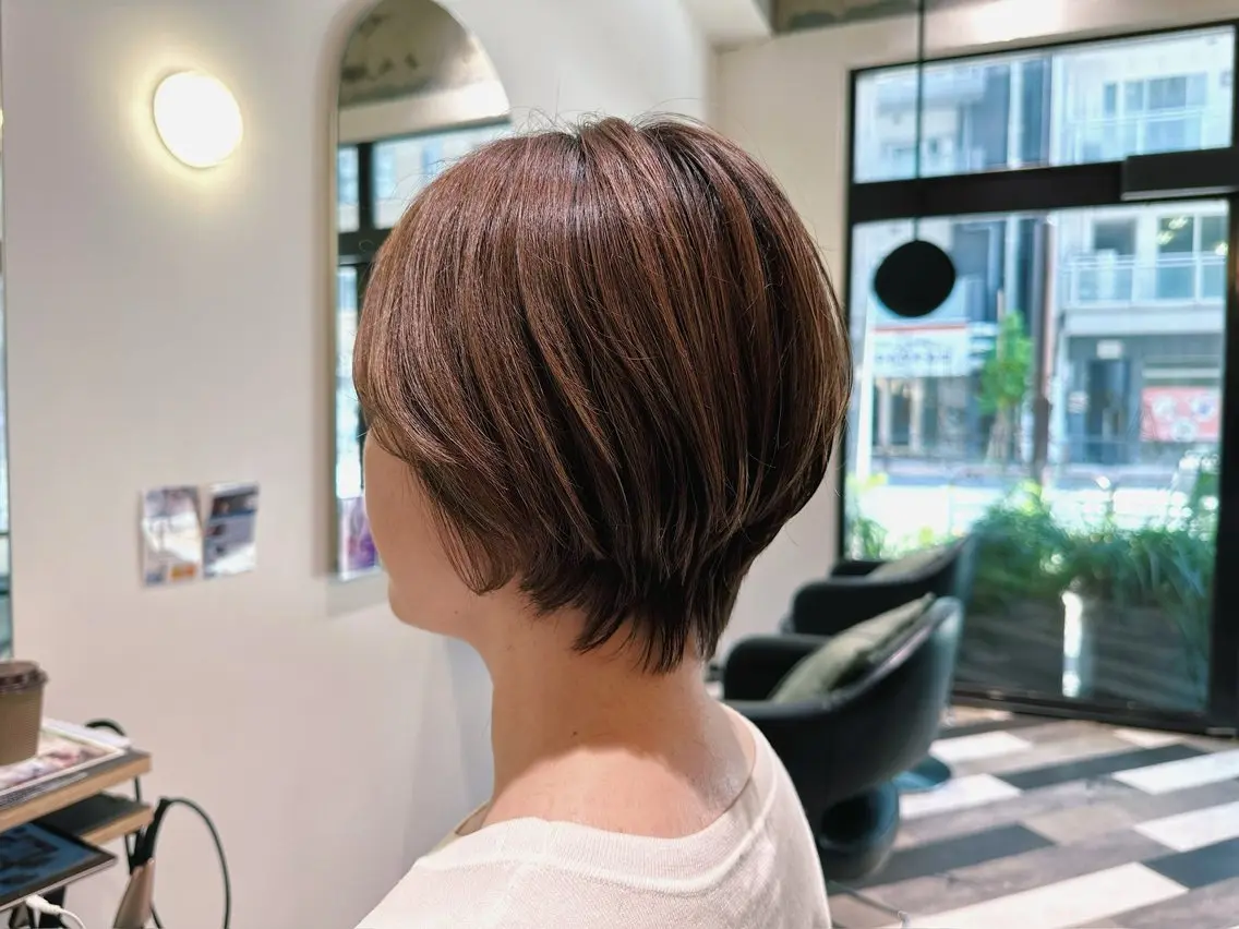 ショート カラー ショートボブ ボブ ショートヘア カット ヘアカラー トリートメント 清川 泰斗のヘアスタイル