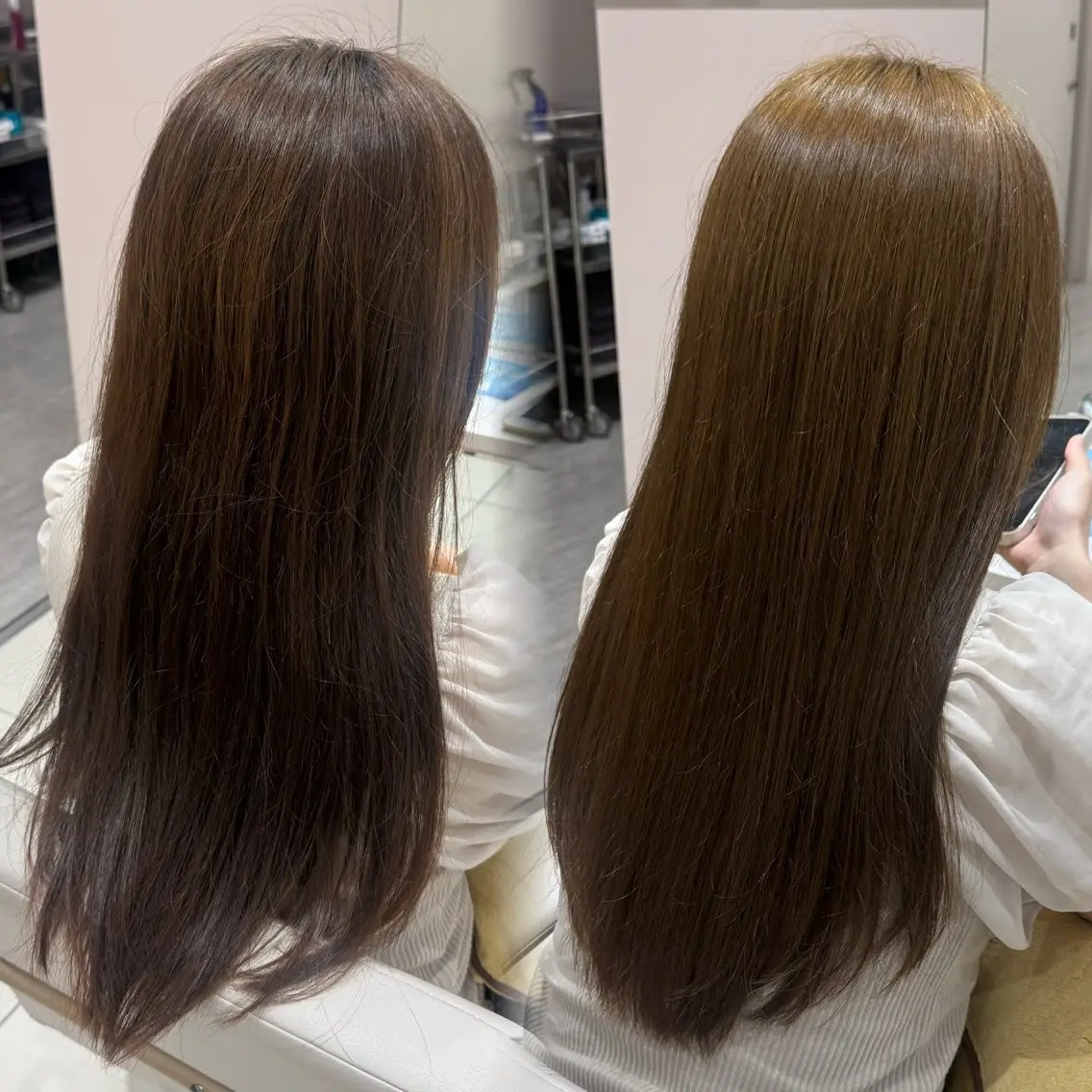 ロング カラー カット ヘアカラー トリートメント 内田 志乃のヘアスタイル
