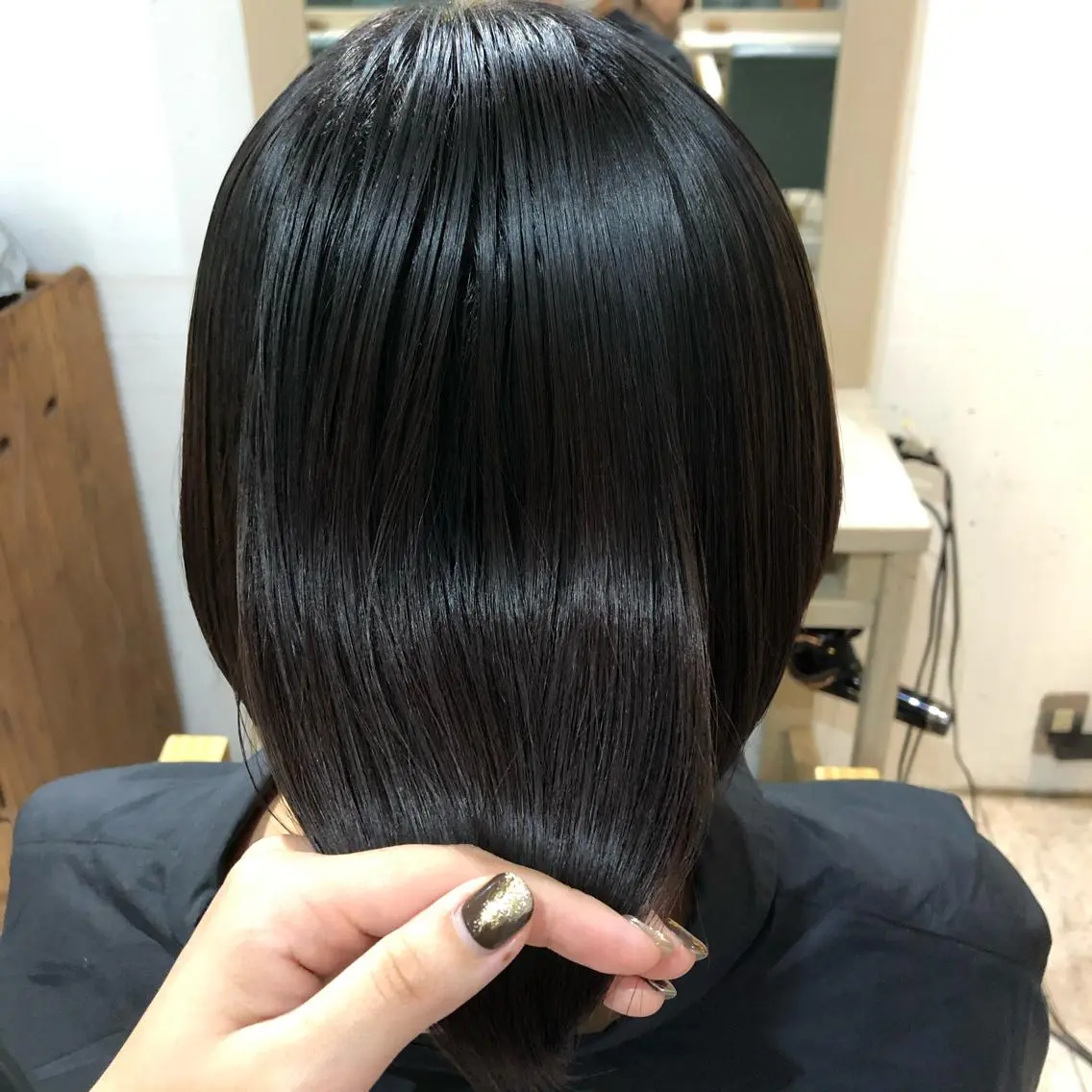 ミディアム 縮毛矯正 トリートメント 暖色カラー🍊 せきゆうかのヘアスタイル