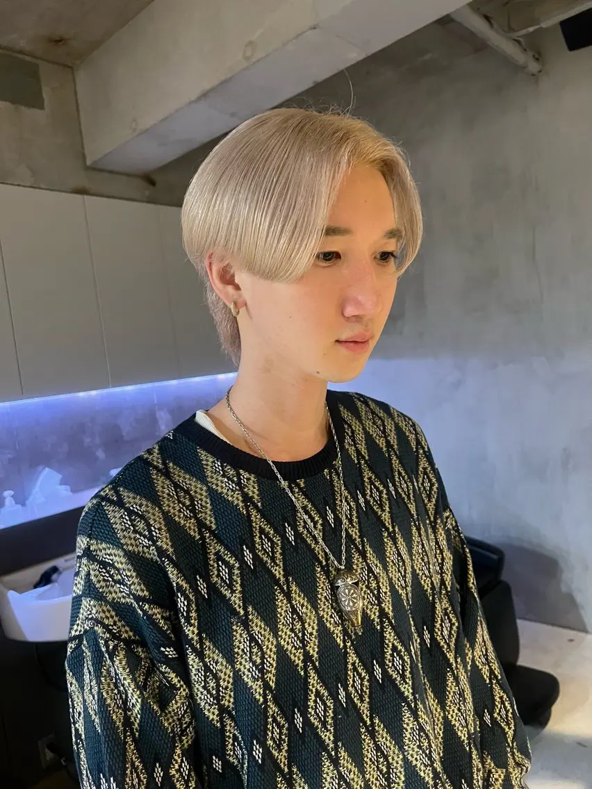 ミディアム ヘアカラー 仲井間 賢雄 fifthのヘアスタイル