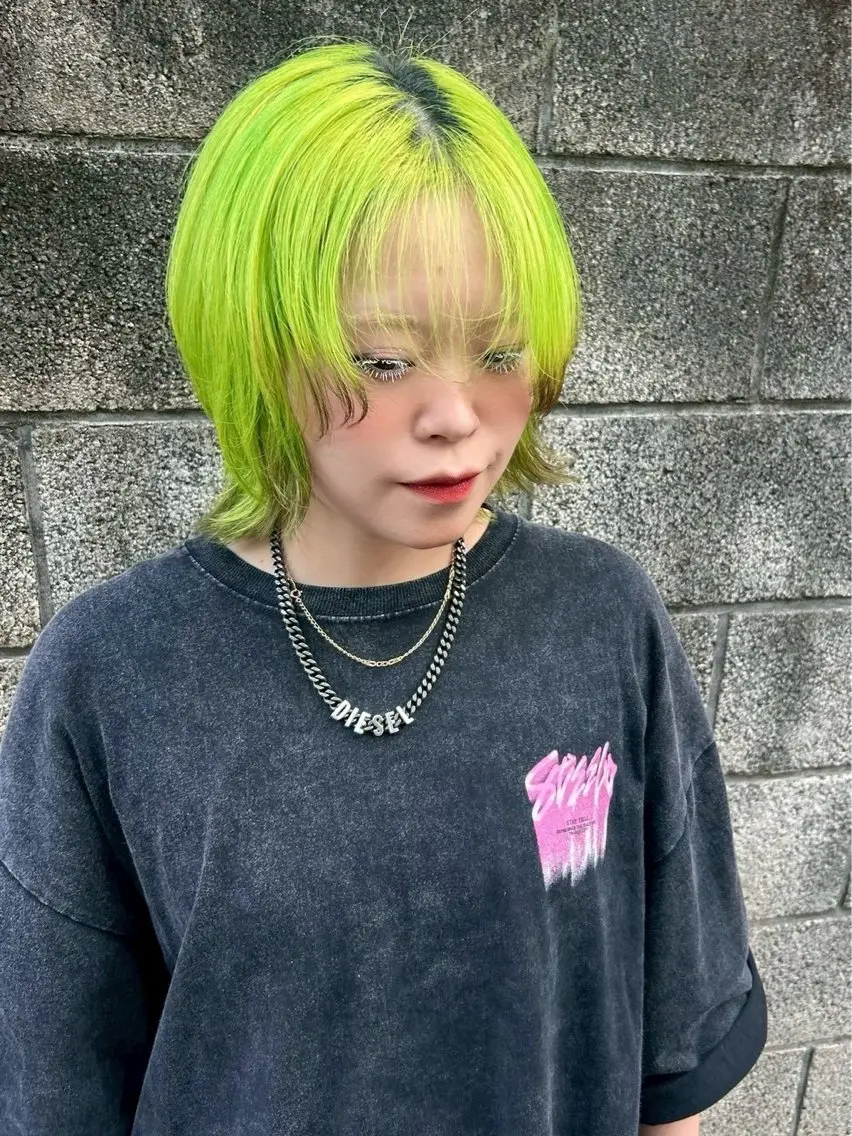 ショート カラー ブリーチ ケアブリーチ デザインカラー 🟦西荻窪メンズ特化 美容師🟦Yu-Jiのヘアスタイル