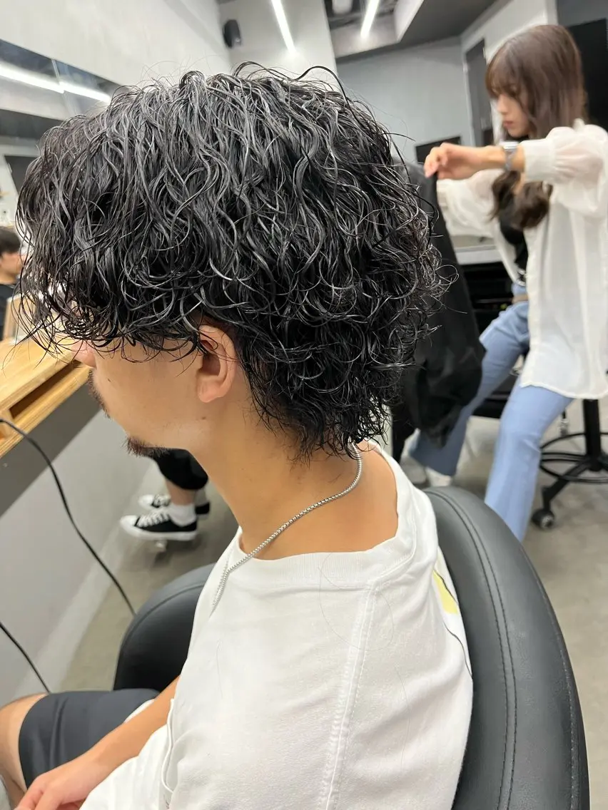 ミディアム パーマ メンズ カット パーマ メンズ支持率NO.1 マサキのヘアスタイル