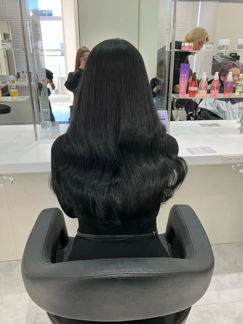 ロング カラー 大人っぽ韓国ヘア 寒色💙yuma💙のヘアスタイル