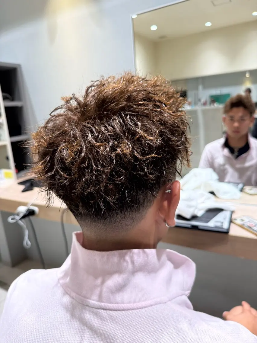 メンズカット＋パーマの写真