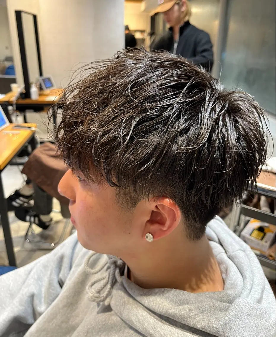 ショート メンズ メンズパーマ 新宿/美髪/髪質改善 🫧リョウ🫧のヘアスタイル