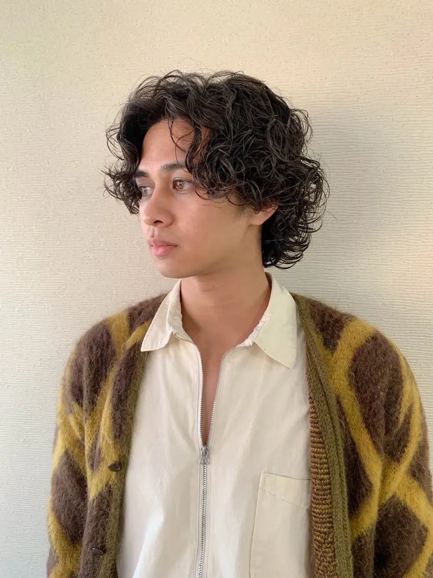 メンズカット+メンズパーマ+トリートメントの写真