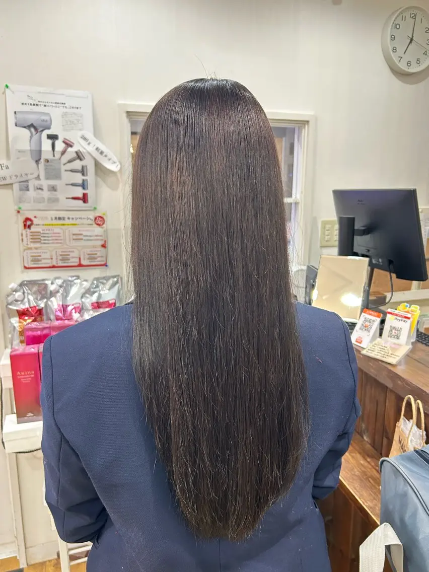 🍒ワンカラー+4stepトリートメント🫧の写真