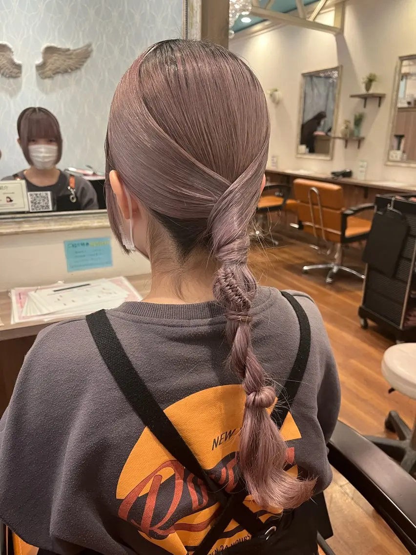 ヘアアレンジ 西田辺/ブリーチ/ SASARAのヘアスタイル